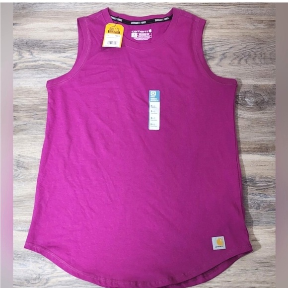 Carhartt Women's Vibrant Pink Muscle Tee - Picture 1 of 1